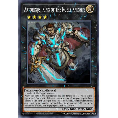 Artorigus, King of the Noble Knights (Platinum Rare)