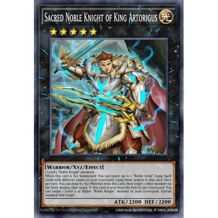 Sacred Noble Knight of King Artorigus (Platinum Rare)