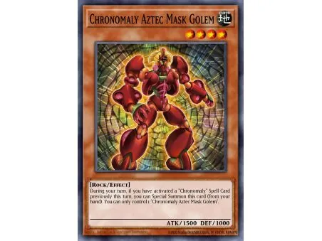 Chronomaly Aztec Mask Golem (Super Rare)
