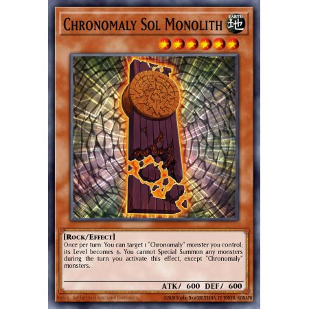 Chronomaly Sol Monolith (Super Rare)