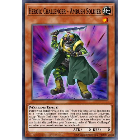 Heroic Challenger - Ambush Soldier (Secret Rare)