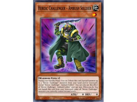 Heroic Challenger - Ambush Soldier (Secret Rare)