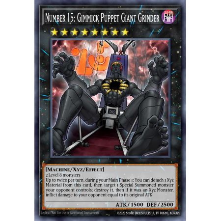 Number 15: Gimmick Puppet Giant Grinder (Secret Rare)