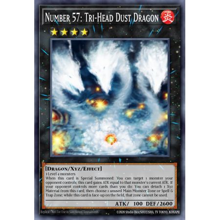 Number 57: Tri-Head Dust Dragon (Secret Rare)