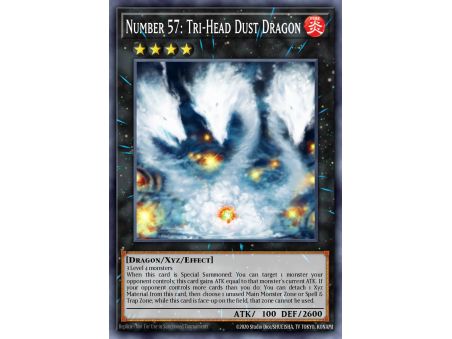 Number 57: Tri-Head Dust Dragon (Secret Rare)