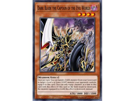 Dark Blade the Captain of the Evil World (Rare)
