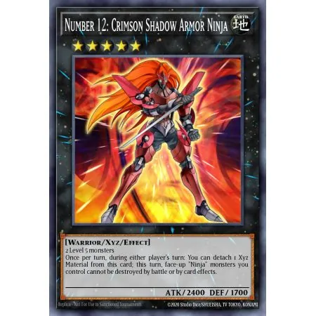 Number 12: Crimson Shadow Armor Ninja (Ultimate Rare)