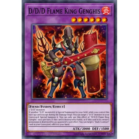 D/D/D Flame King Genghis (Super Rare)