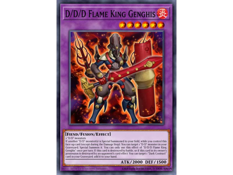 D/D/D Flame King Genghis (Super Rare)