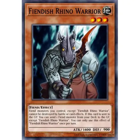 Fiendish Rhino Warrior (Super Rare)