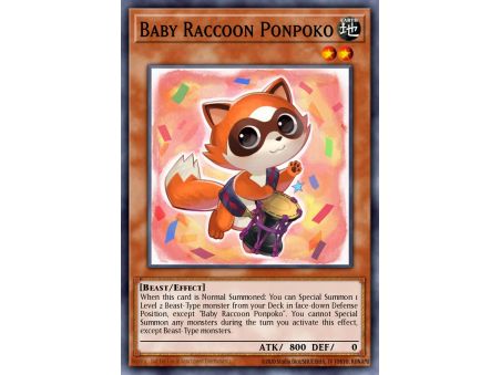 Baby Raccoon Ponpoko (Super Rare)