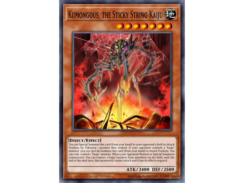 Kumongous, the Sticky String Kaiju (Super Rare)