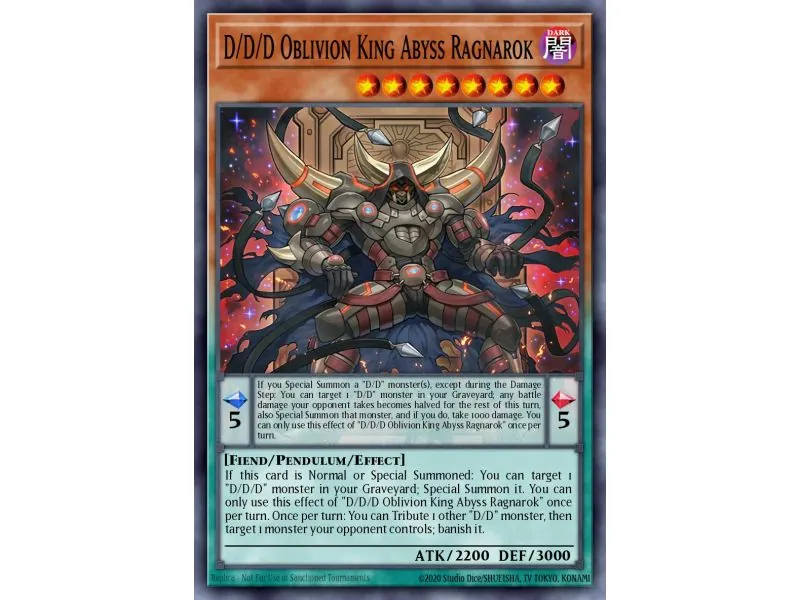 D/D/D Oblivion King Abyss Ragnarok (Super Rare)