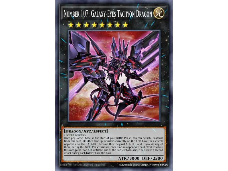 Number 107: Galaxy-Eyes Tachyon Dragon (Common)