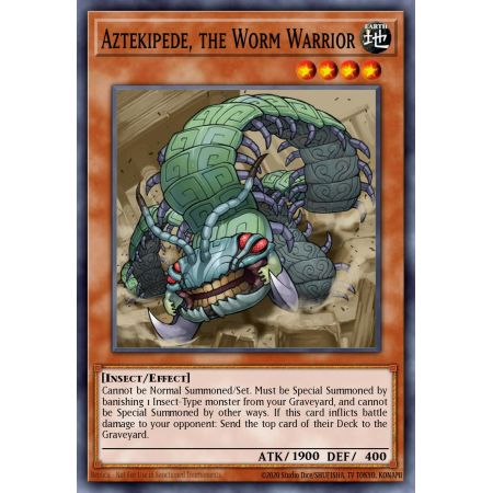 Aztekipede, the Worm Warrior (Rare)