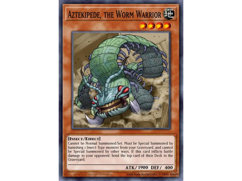 Aztekipede, the Worm Warrior (Rare)
