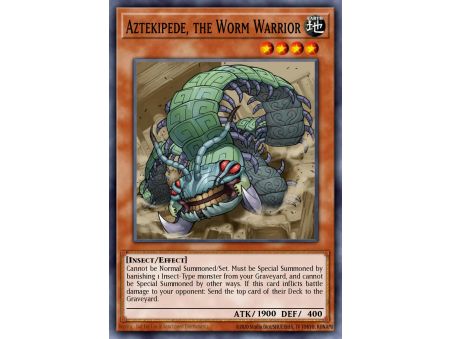 Aztekipede, the Worm Warrior (Rare)