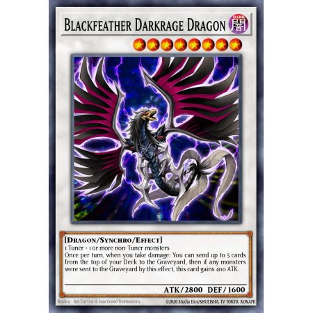 Blackfeather Darkrage Dragon (Gold Secret Rare)