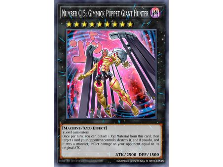 Number C15: Gimmick Puppet Giant Hunter (Gold Secret Rare)