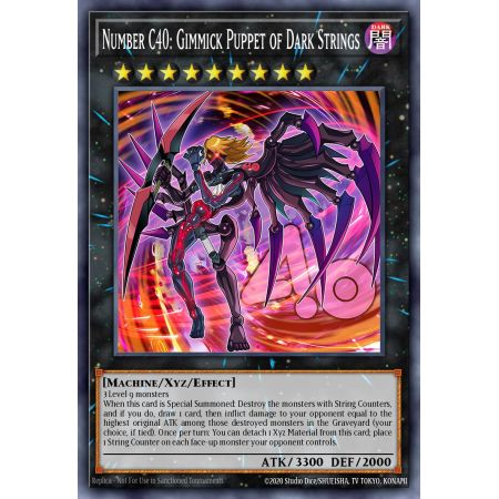 Number C40: Gimmick Puppet of Dark Strings (Gold Secret Rare)