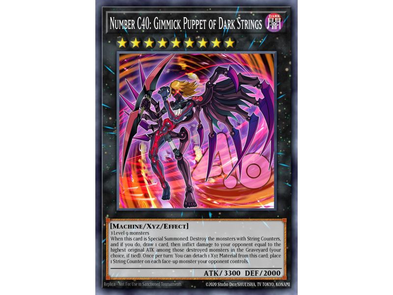 Number C40: Gimmick Puppet of Dark Strings (Gold Secret Rare)
