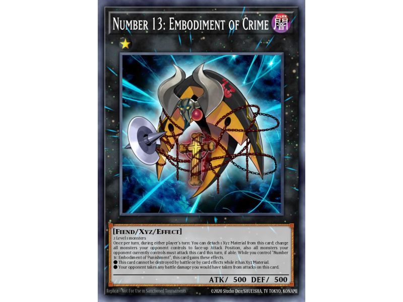 Number 13: Embodiment of Crime (Gold Secret Rare)