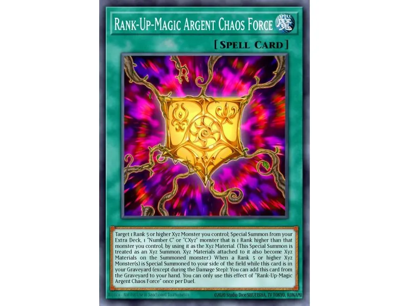 Rank-Up-Magic Argent Chaos Force (Gold Secret Rare)