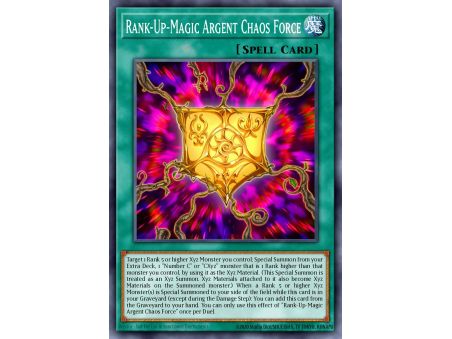 Rank-Up-Magic Argent Chaos Force (Gold Secret Rare)