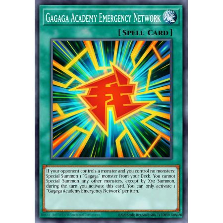 Gagaga Academy Emergency Network (Gold Secret Rare)