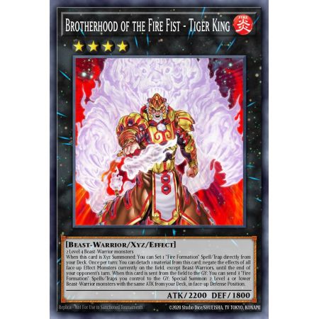Brotherhood of the Fire Fist - Tiger King (Gold Rare)