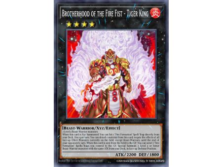 Brotherhood of the Fire Fist - Tiger King (Gold Rare)