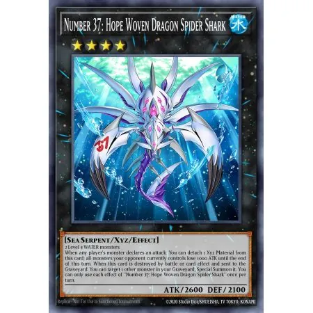 Number 37: Hope Woven Dragon Spider Shark (Gold Secret Rare)
