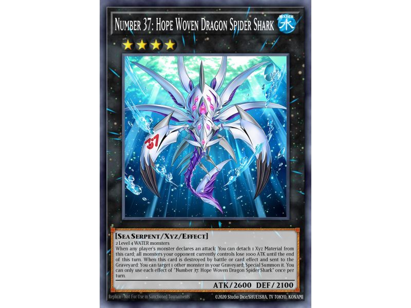 Number 37: Hope Woven Dragon Spider Shark (Gold Secret Rare)