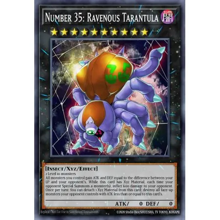 Number 35: Ravenous Tarantula (Gold Secret Rare)