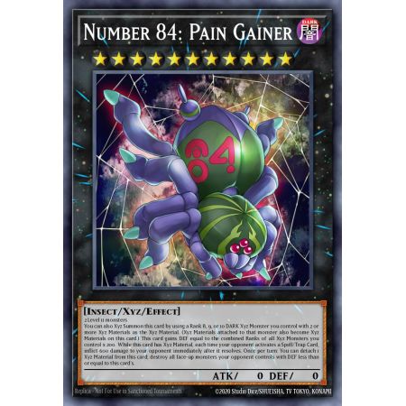 Number 84: Pain Gainer (Gold Secret Rare)