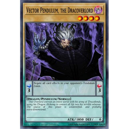 Vector Pendulum, the Dracoverlord (Gold Rare)