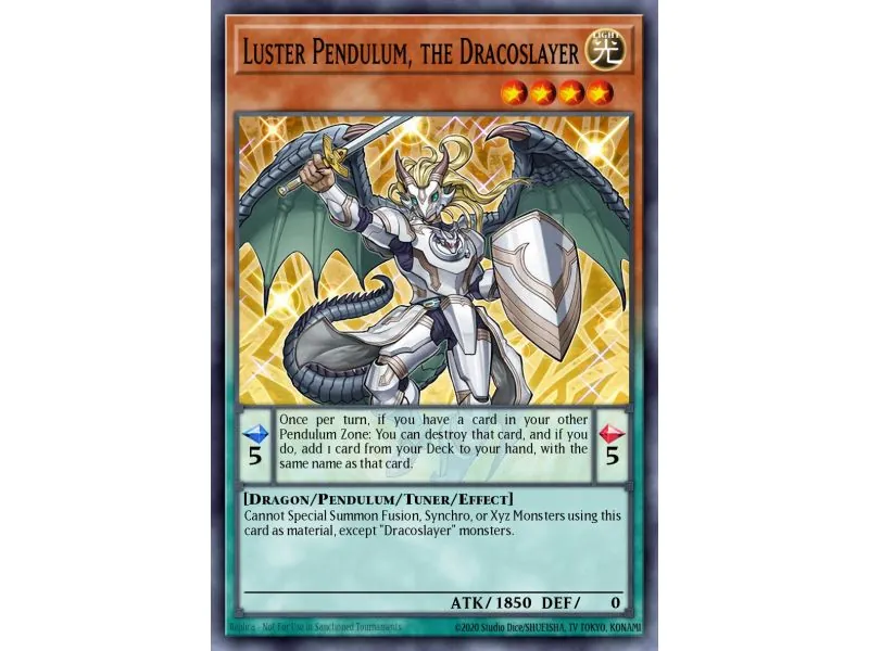 Luster Pendulum, the Dracoslayer (Gold Rare)