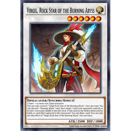 Virgil, Rock Star of the Burning Abyss (Gold Rare)