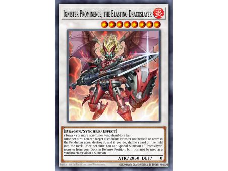 Ignister Prominence, the Blasting Dracoslayer (Gold Rare)
