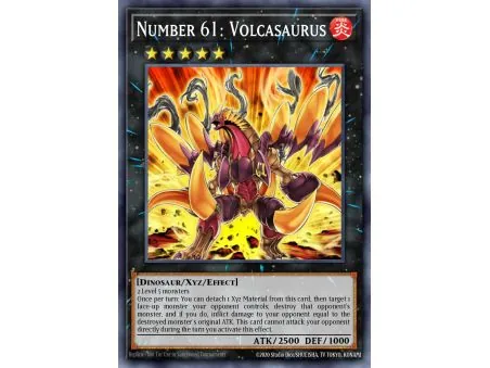 Number 61: Volcasaurus (Gold Rare)