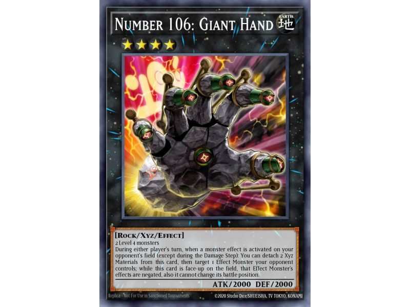 Number 106: Giant Hand (Gold Rare)