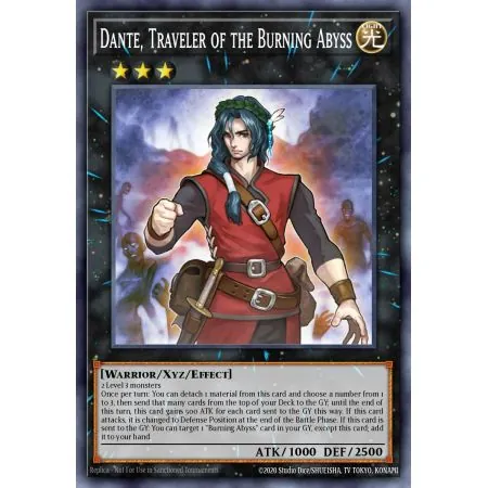 Dante, Traveler of the Burning Abyss (Gold Rare)