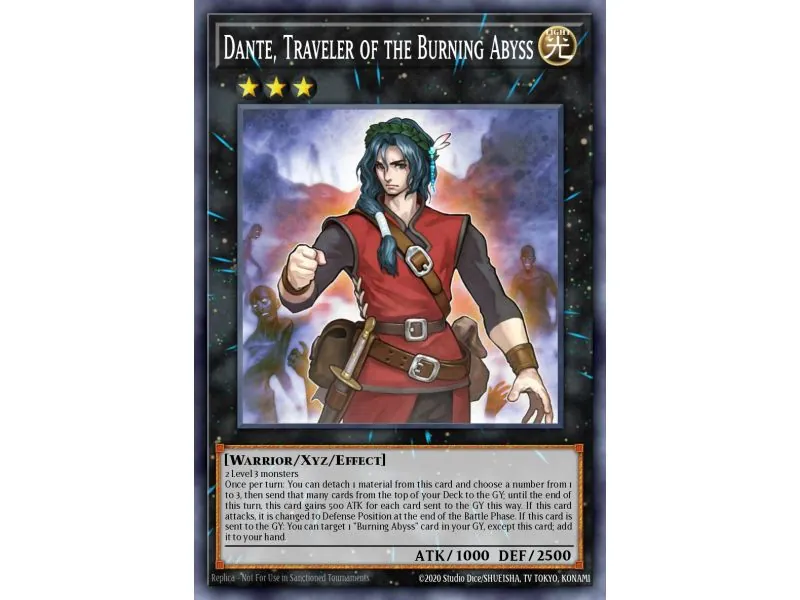 Dante, Traveler of the Burning Abyss (Gold Rare)