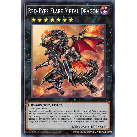 Red-Eyes Flare Metal Dragon (Gold Rare)