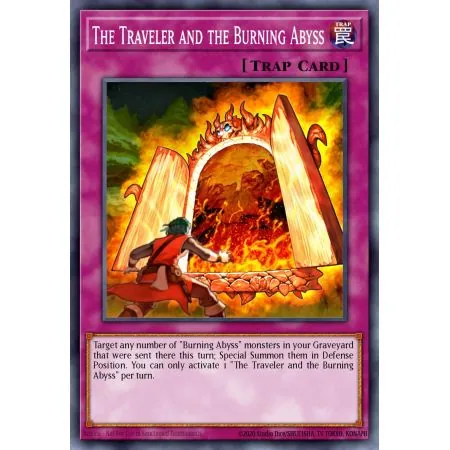 The Traveler and the Burning Abyss (Gold Rare)
