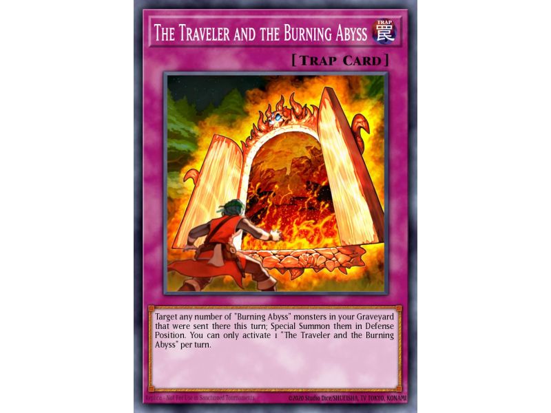 The Traveler and the Burning Abyss (Gold Rare)