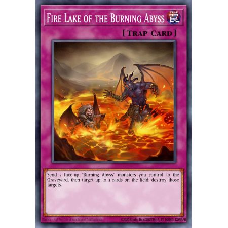Fire Lake of the Burning Abyss (Gold Rare)