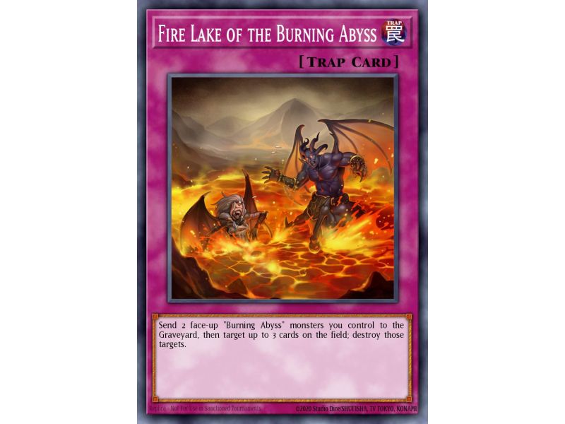 Fire Lake of the Burning Abyss (Gold Rare)