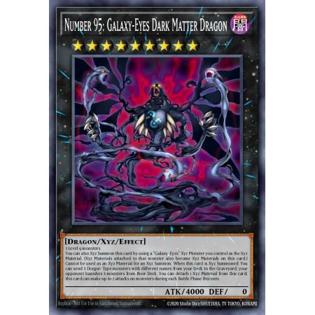 Number 95: Galaxy-Eyes Dark Matter Dragon (Gold Secret Rare)