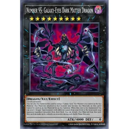 Number 95: Galaxy-Eyes Dark Matter Dragon (Gold Secret Rare)